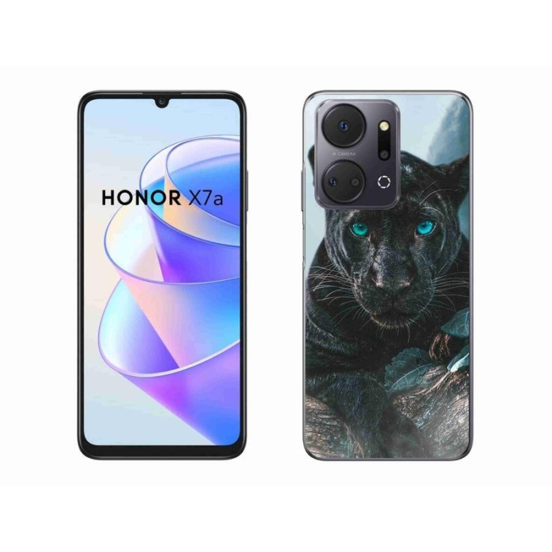 Zselés borítás mmCase a Honor X7a készülékhez - fekete párduc