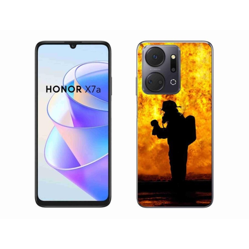 Gél borítás mmCase a Honor X7a számára - tűzoltó
