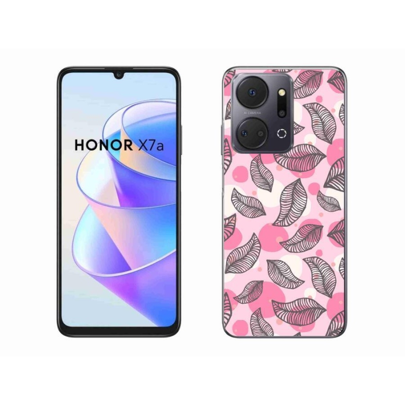 Zselés borító mmCase a Honor X7a készülékhez - karikatúra lehulló levelekkel