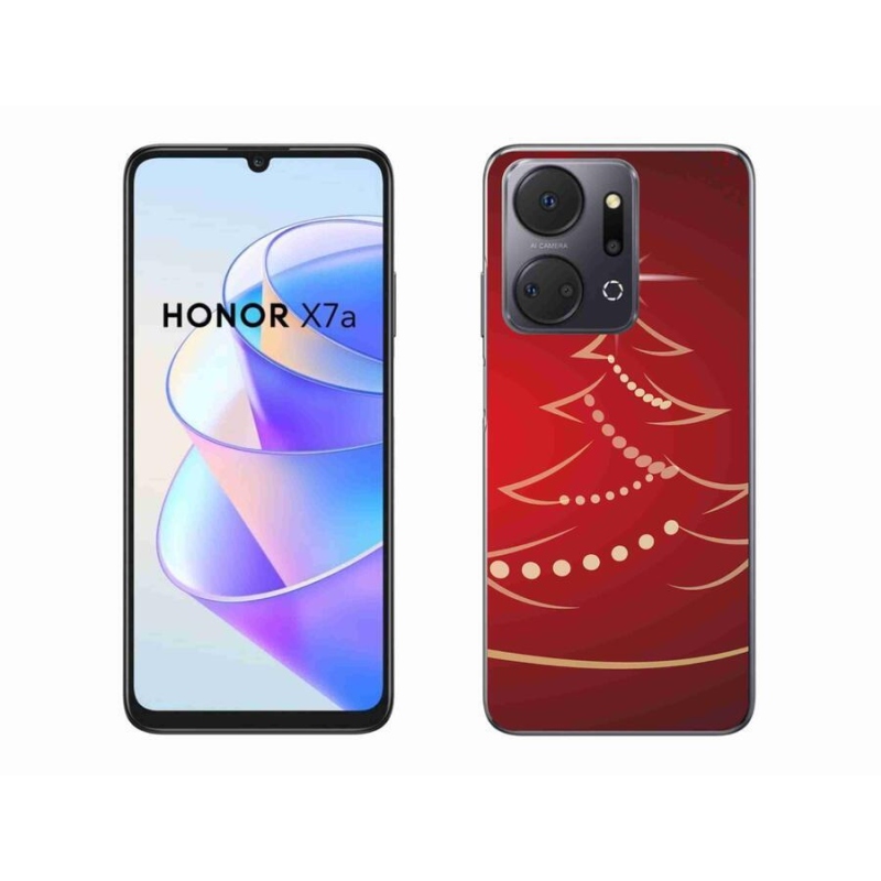 Gél borítás mmCase a Honor X7a számára - karácsonyfa karikatúra