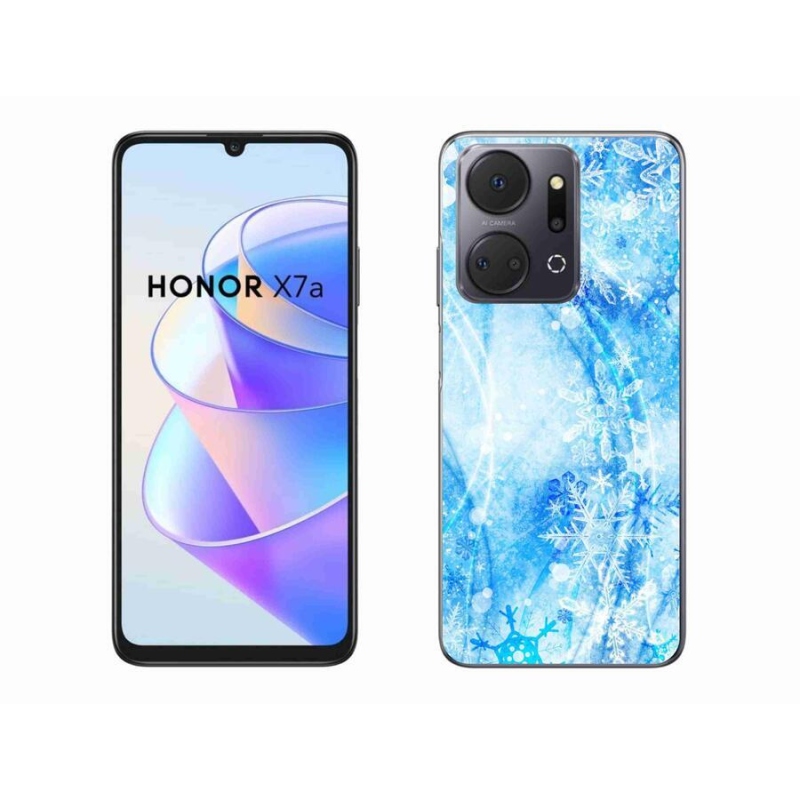 Zselés borítás mmCase a Honor X7a készülékhez - hópelyhek