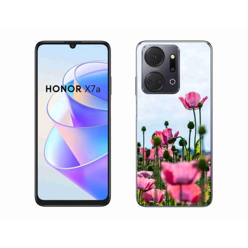 Zselés borítás mmCase a Honor X7a készülékhez - mákvirág