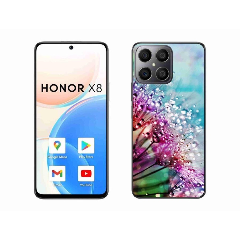 Gél borítás mmCase a Honor X8 4G-hez - színes virágok