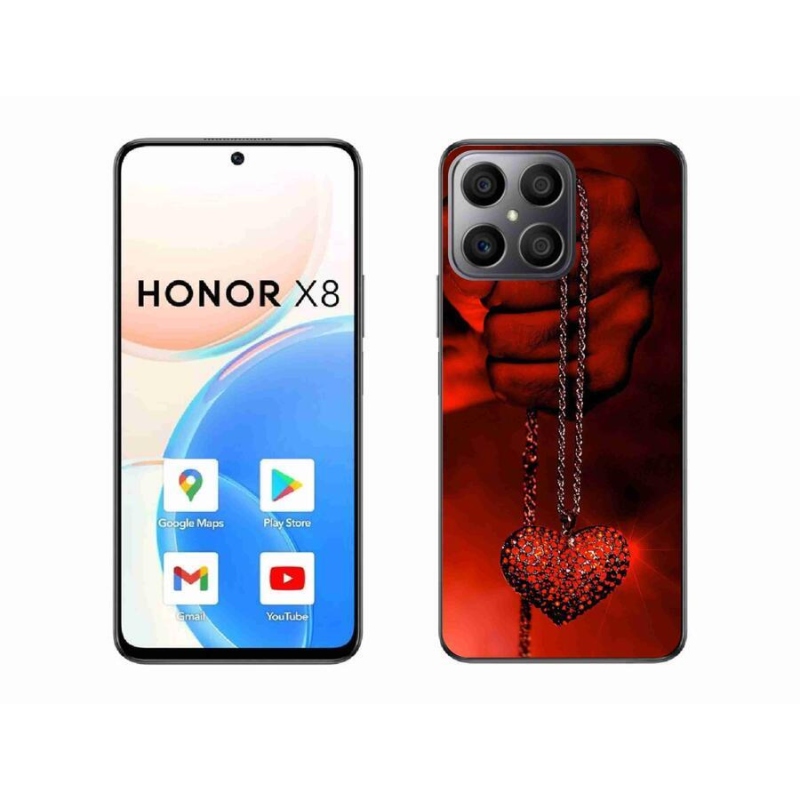 Gél borítás mmCase a Honor X8 4G-hez - nyaklánc