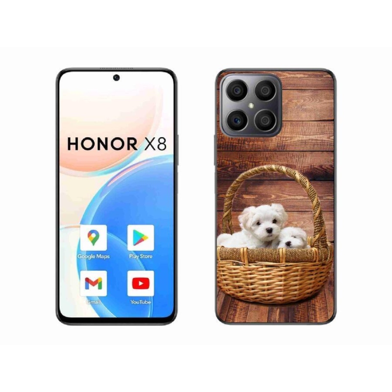 Gél borítás mmCase a Honor X8 4G-hez - kölyökkutyák