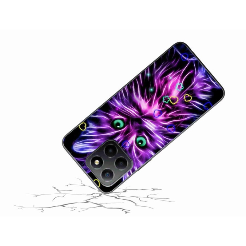 Zselés borítás mmCase a Honor X8 5G/Honor 70 Lite 5G számára - absztrakt macska
