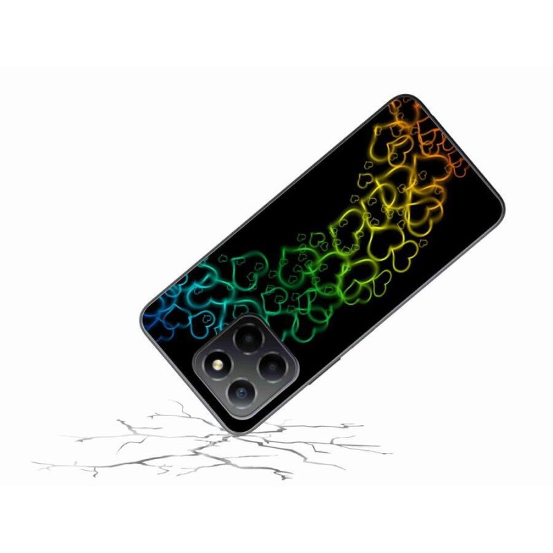 Zselés borítás mmCase a Honor X8 5G/Honor 70 Lite 5G készülékhez - színes szívek