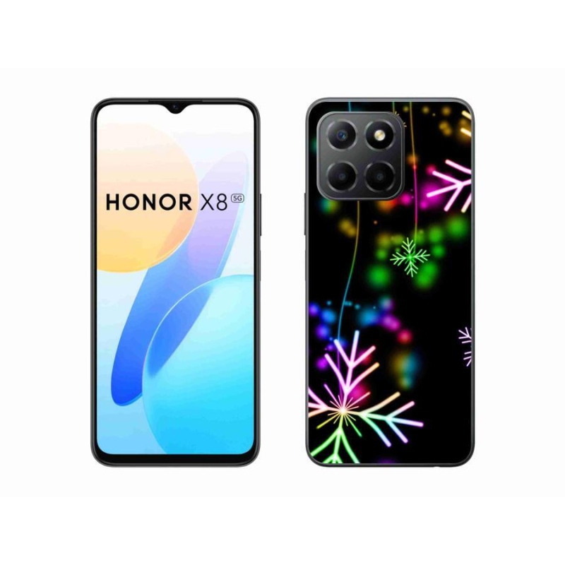 Zselés borítás mmCase a Honor X8 5G/Honor 70 Lite 5G készülékhez - színes pelyhekkel