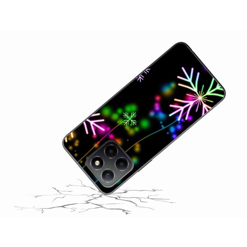 Zselés borítás mmCase a Honor X8 5G/Honor 70 Lite 5G készülékhez - színes pelyhekkel