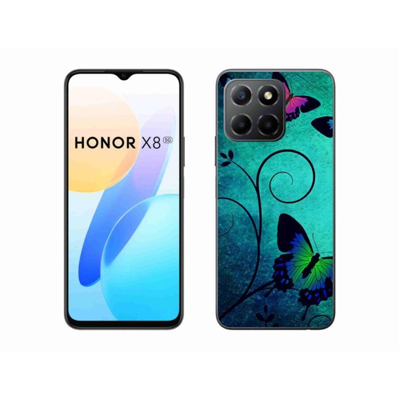 Zselés borítás mmCase a Honor X8 5G/Honor 70 Lite 5G készülékhez - színes pillangók