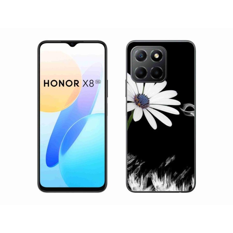 Zselés borítás mmCase a Honor X8 5G/Honor 70 Lite 5G készülékhez - fehér virág