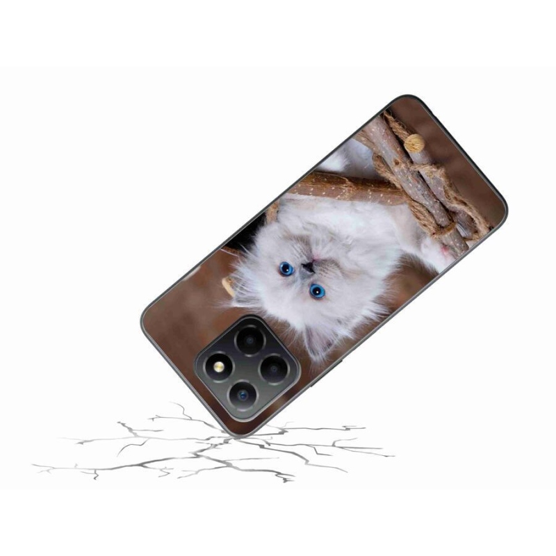 Gél borítás mmCase a Honor X8 5G/Honor 70 Lite 5G készülékhez - fehér cica
