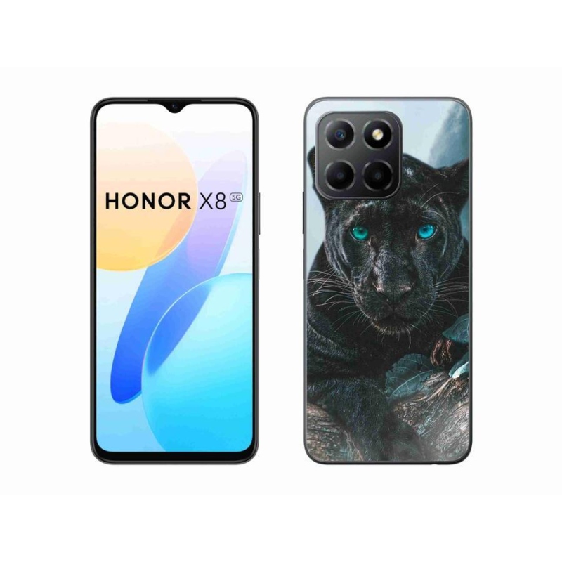 Zselés borítás mmCase a Honor X8 5G/Honor 70 Lite 5G készülékhez - fekete párduc