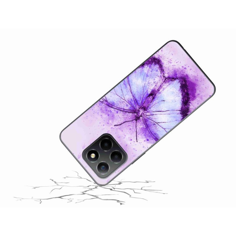 Zselés borítás mmCase a Honor X8 5G/Honor 70 Lite 5G készülékhez - lila pillangó