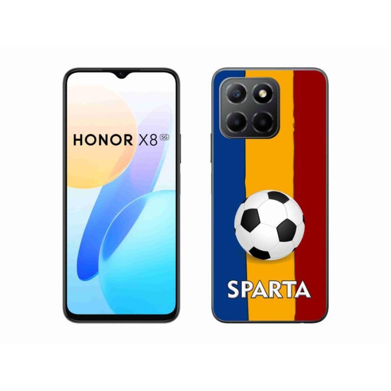 Zselés borítás mmCase a Honor X8 5G/Honor 70 Lite 5G számára - futball 1