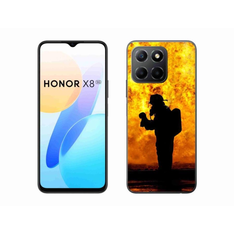 Zselés borítás mmCase a Honor X8 5G/Honor 70 Lite 5G számára - tűzoltó