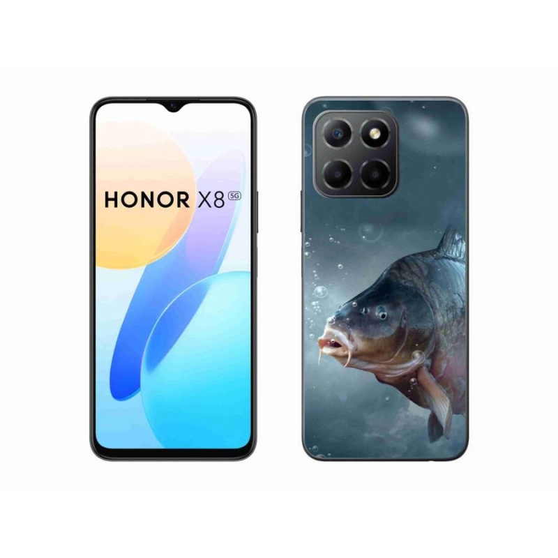 Zselés borítás mmCase a Honor X8 5G/Honor 70 Lite 5G számára - ponty és buborékok