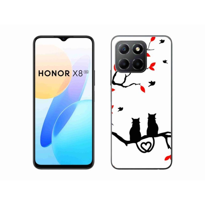 Gél borítás mmCase a Honor X8 5G/Honor 70 Lite 5G számára - macska szeretet