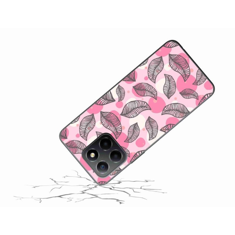 Zselés borítás mmCase a Honor X8 5G/Honor 70 Lite 5G számára - rajzfilmes hulló levelek