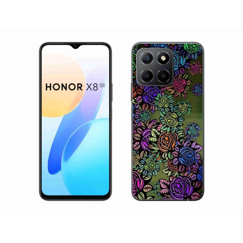 Zselés borítás mmCase a Honor X8 5G/Honor 70 Lite 5G - virágok 6