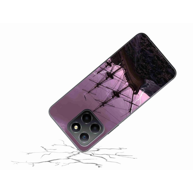 Zselés borítás mmCase a Honor X8 5G/Honor 70 Lite 5G számára - hajó a viharban