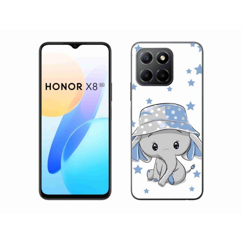 Zselés borítás mmCase a Honor X8 5G/Honor 70 Lite 5G készülékhez - kék elefánt