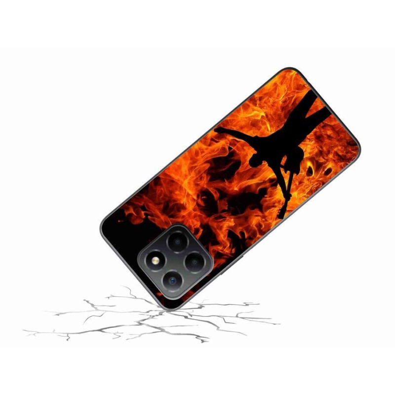 Gél borítás mmCase a Honor X8 5G/Honor 70 Lite 5G számára - zenész és tűz