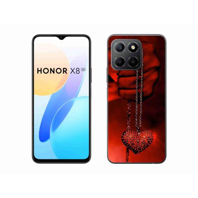 Gél borítás mmCase a Honor X8 5G/Honor 70 Lite 5G számára - nyaklánc