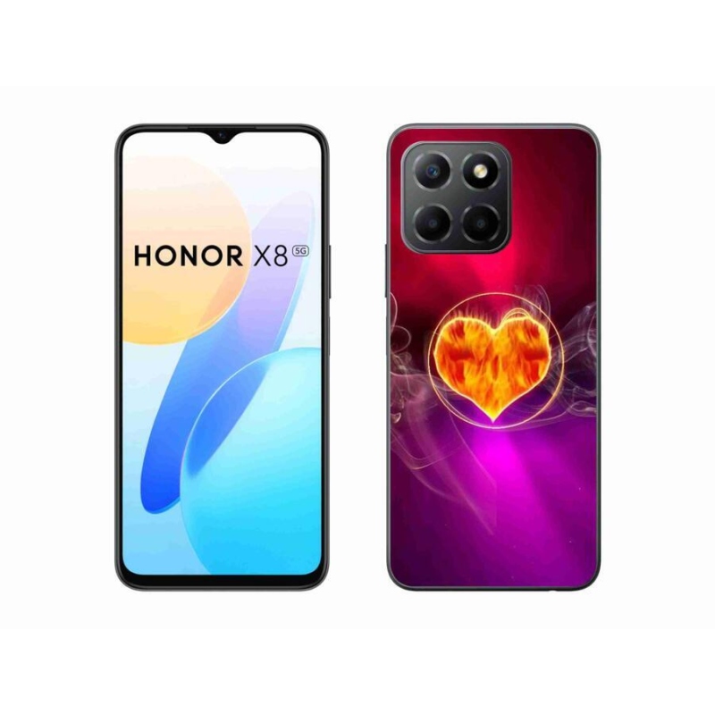 Gél borítás mmCase a Honor X8 5G/Honor 70 Lite 5G számára - tüzes szív