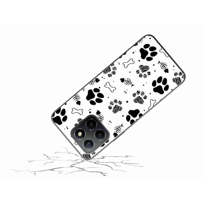 Zselés borítás mmCase a Honor X8 5G/Honor 70 Lite 5G - kutyamancsok 1