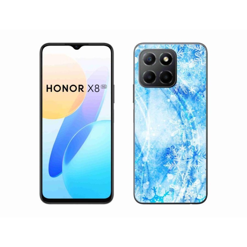 Zselés borítás mmCase a Honor X8 5G/Honor 70 Lite 5G készülékhez - hópelyhek