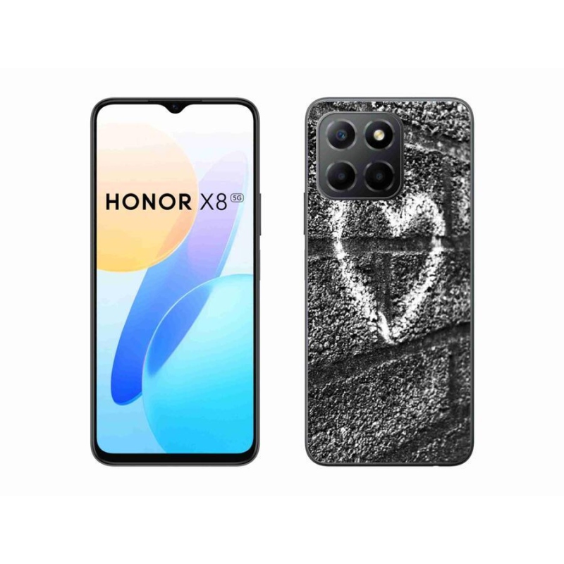 Zselés borítás mmCase a Honor X8 5G/Honor 70 Lite 5G számára - szív a falon