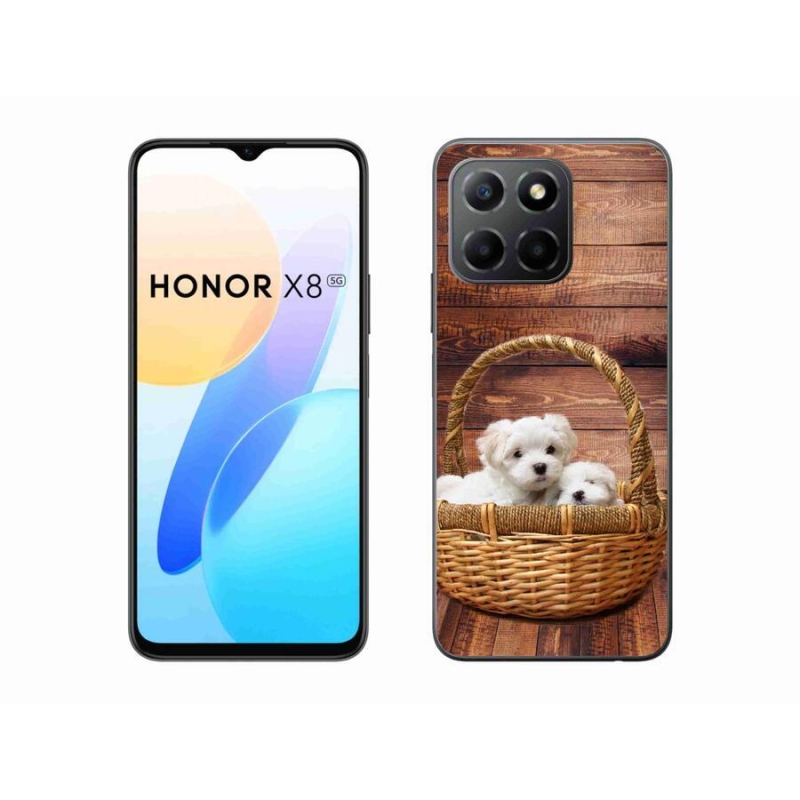 Gél borítás mmCase a Honor X8 5G/Honor 70 Lite 5G számára - kölyökkutyák