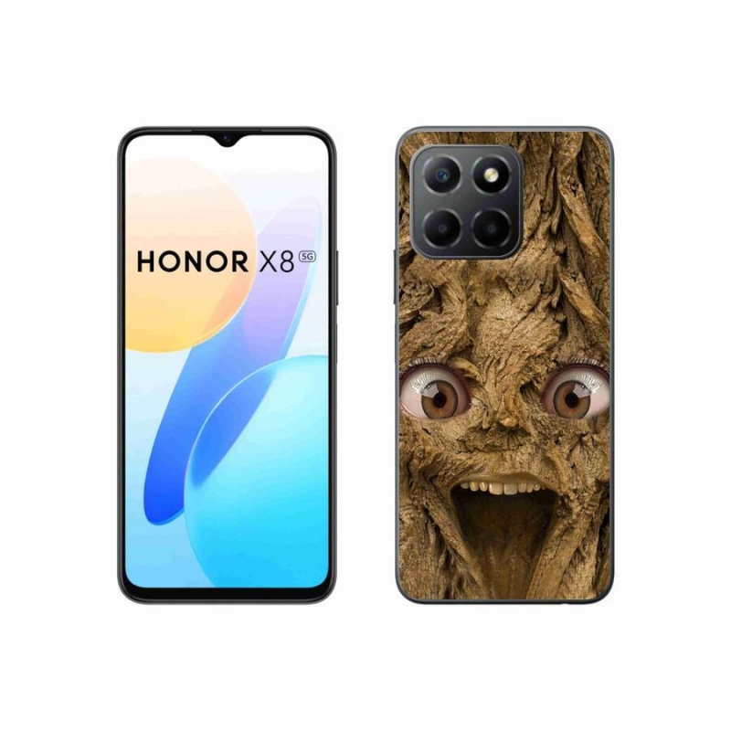 Gél borító mmCase a Honor X8 5G/Honor 70 Lite 5G számára - boldog fa szemekkel