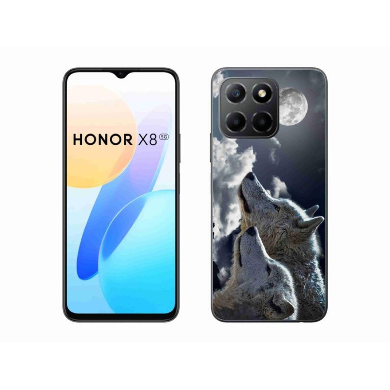 Zselés borítás mmCase a Honor X8 5G/Honor 70 Lite 5G számára - farkasok
