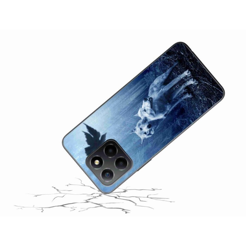 Zselés borítás mmCase a Honor X8 5G/Honor 70 Lite 5G számára - farkasok az erdőben