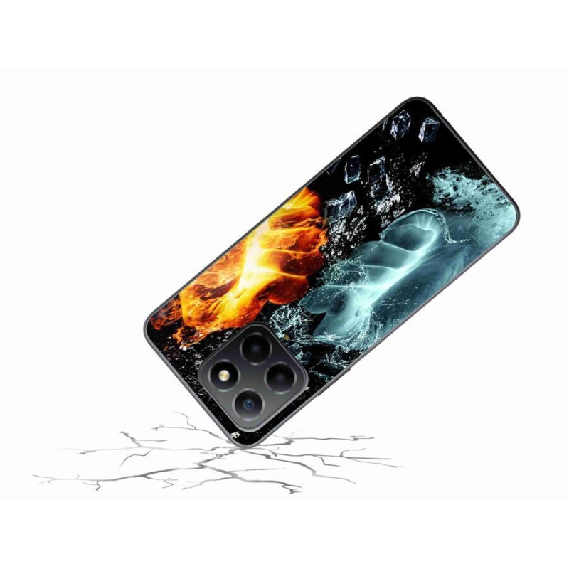 Zselés borítás mmCase a Honor X8 5G/Honor 70 Lite 5G számára - víz és tűz