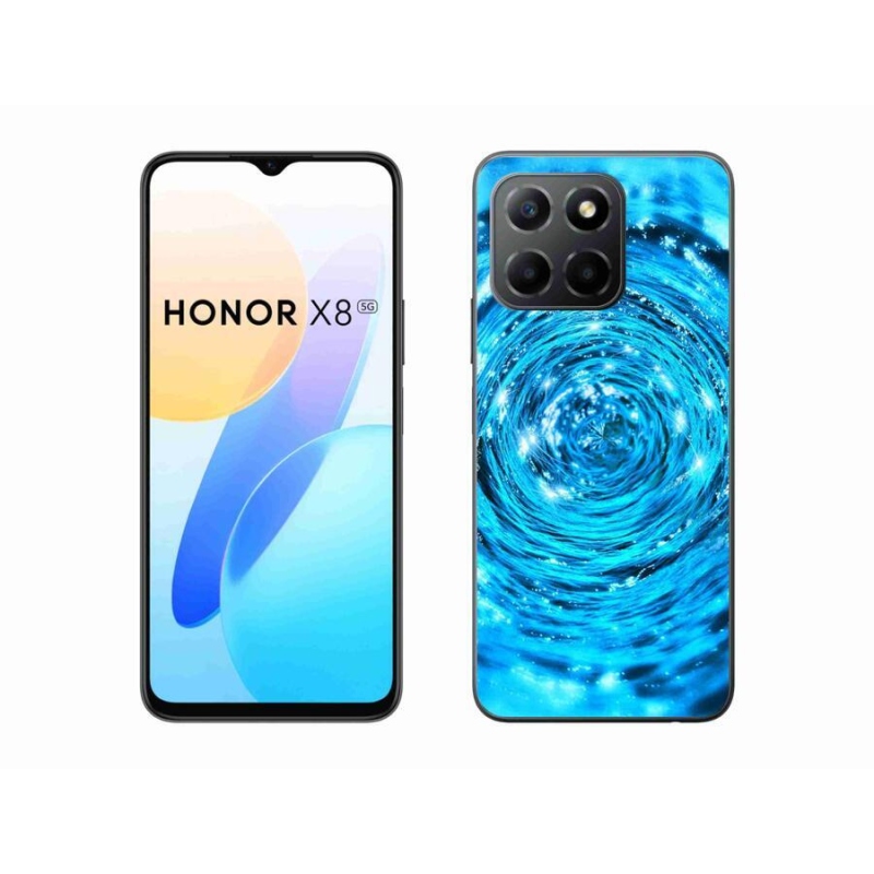 Zselés borítás mmCase a Honor X8 5G/Honor 70 Lite 5G - water vortex számára