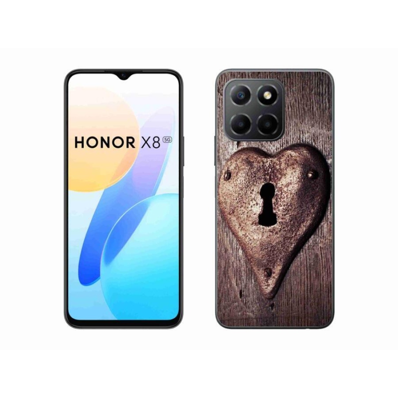 Zselés borítás mmCase a Honor X8 5G/Honor 70 Lite 5G készülékhez - szív alakú zárral