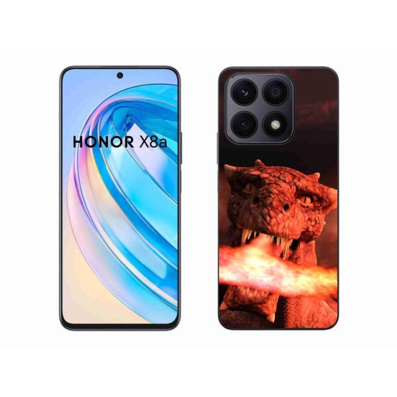 Zselés borítás mmCase a Honor X8a készülékhez - sárkány