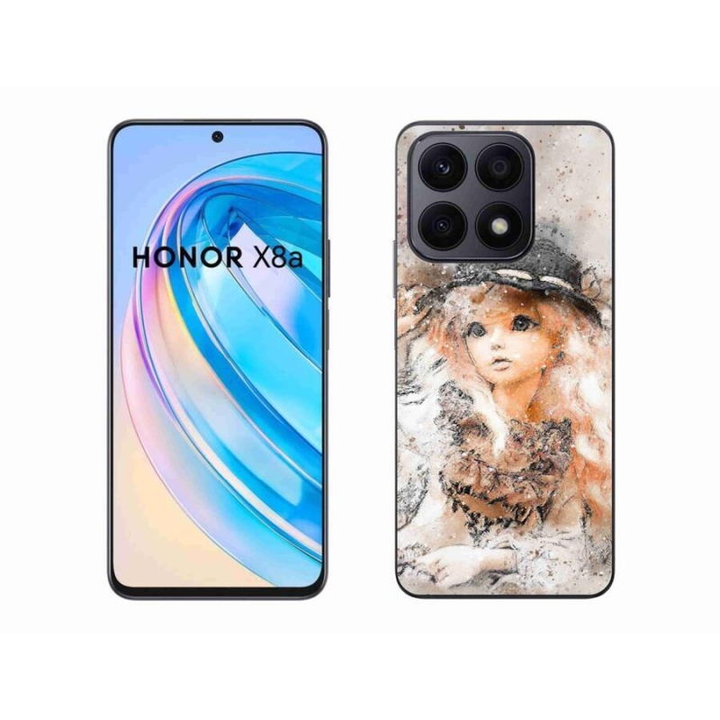 Zselés borítás mmCase a Honor X8a készülékhez - lány sapkával