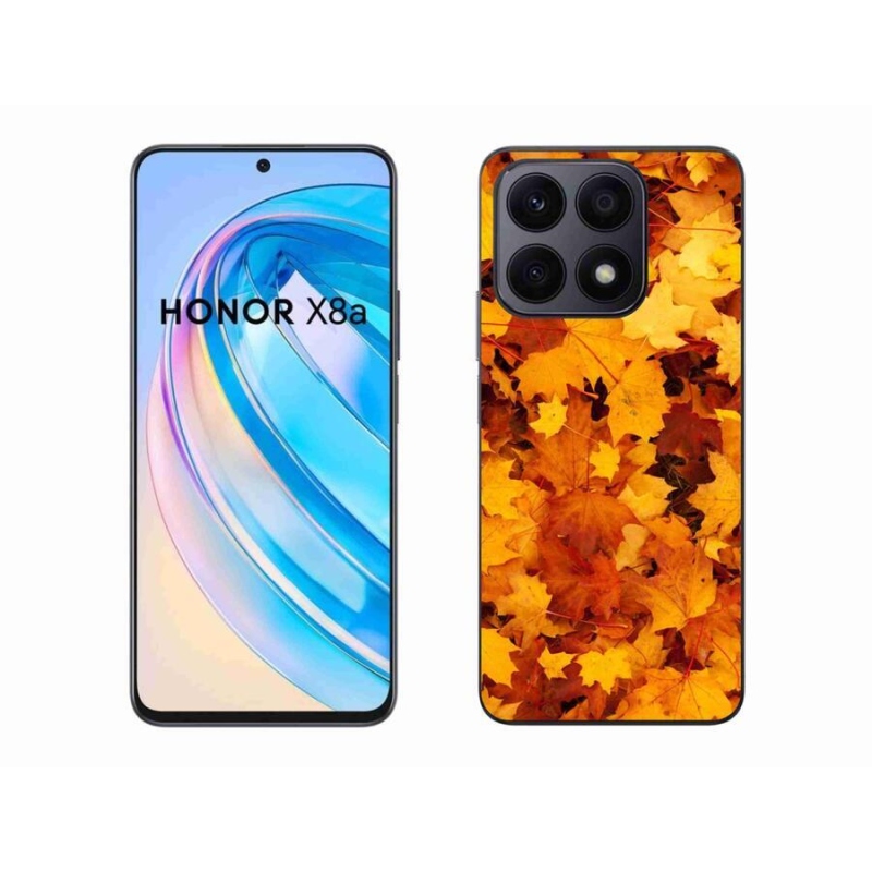Zselés borítás mmCase a Honor X8a készülékhez - juharlevelek