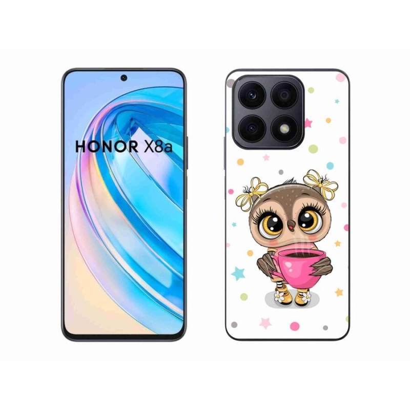 Zselés borítás mmCase a Honor X8a készülékhez - rajzfilm bagoly