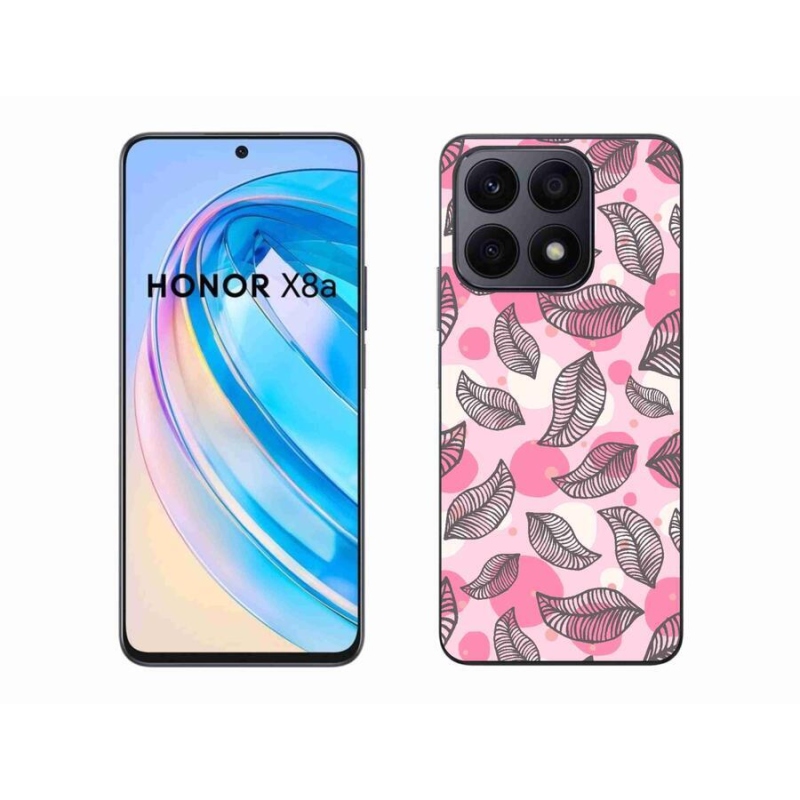 Zselés borító mmCase a Honor X8a számára - rajzfilm hulló levelek