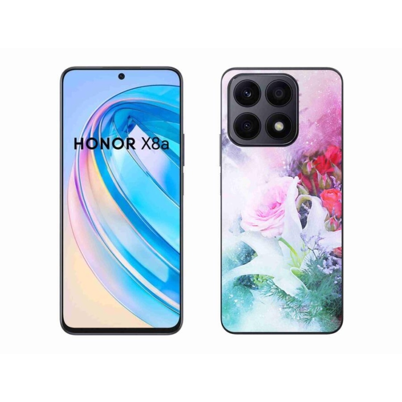 Zselés borítás mmCase a Honor X8a készülékhez - virág 4