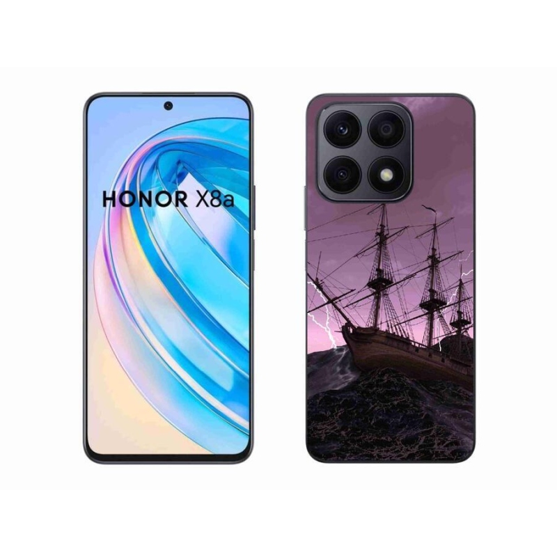 Zselés borítás mmCase a Honor X8a számára - hajó a viharban