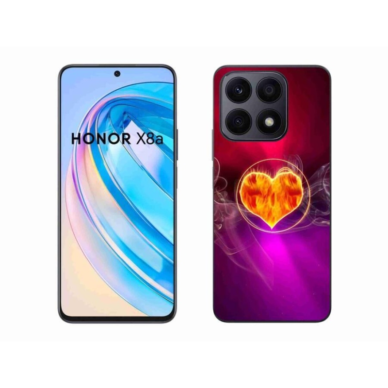 Gél borítás mmCase a Honor X8a készülékhez - tüzes szív