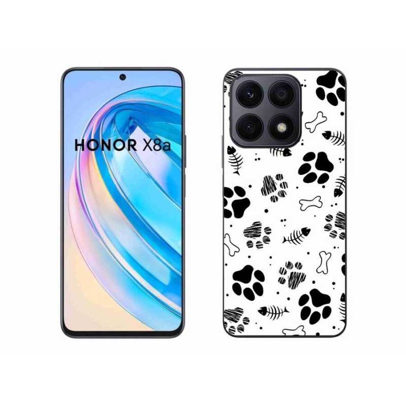 Zselés borítás mmCase a Honor X8a készülékhez - kutyamancsok 1