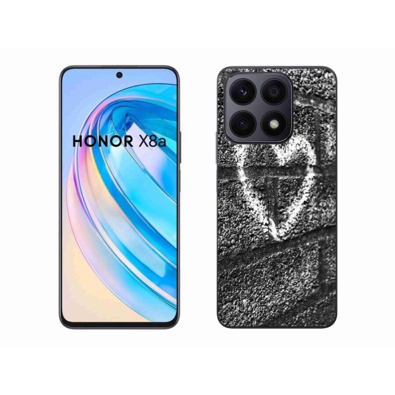 Zselés borítás mmCase a Honor X8a számára - szív a falon
