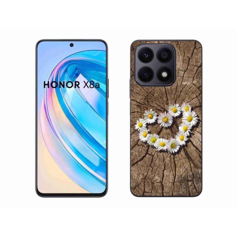 Zselés borítás mmCase a Honor X8a készülékhez - százszorszépek szíve
